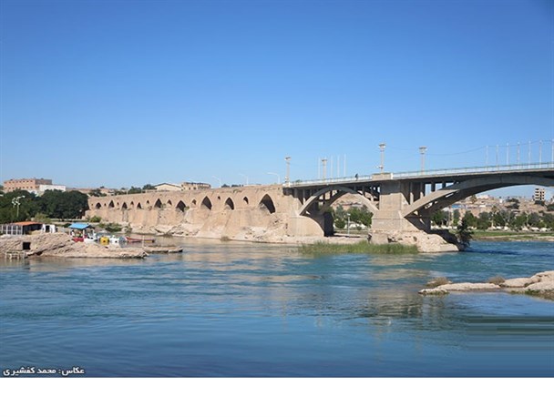 جلوه‌هایی از شکوه پل ۱۷۰۰ ساله دزفول+تصاویر