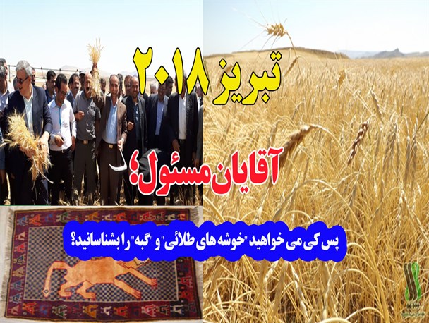 دست خالی هشترود از سفره گسترده رویداد تبریز ۲۰۱۸/ آقایان مسئول؛ پس کی می خواهید “خوشه های طلائی” و “گبه” را بشناسانید؟