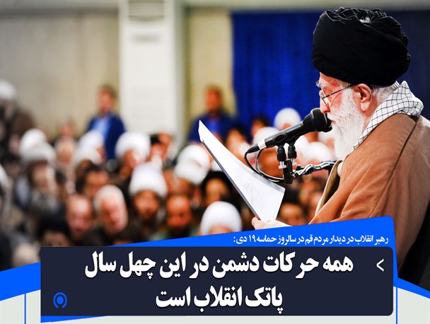 پوستر/ همه حرکات دشمن در این چهل سال پاتک انقلاب است