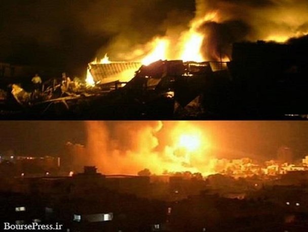 آتش‌سوزی در پایگاه آمریکا همچنان ادامه دارد