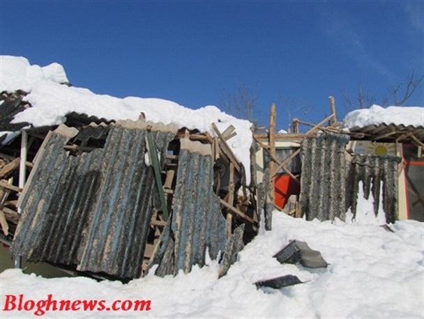 خسارت برف به بیش از 50 درصد از مدارس غرب مازندران / عکس