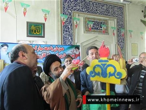گاز رسانی به 11 روستای خمین در دهه فجر انجام شد+عکس