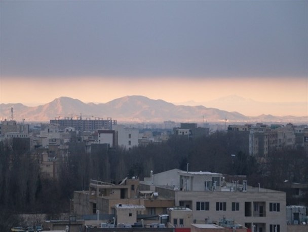 تصویری زیبا از آسمان دل انگیز امروز کرج