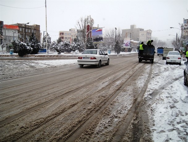 گزارش تصویری از بارش برف در خرمدره