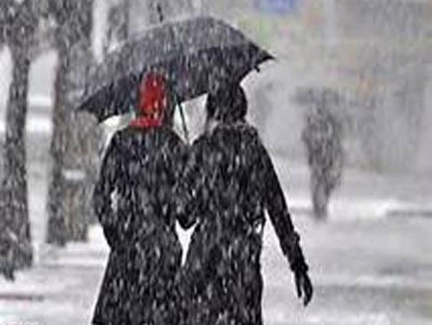 آغاز بارش باران و برف در سمنان