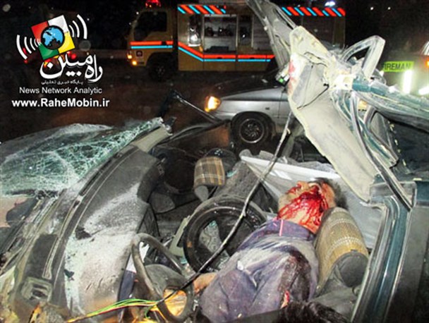 مرگ دلخراش راننده پژو در شهریار+ عکس (+18)