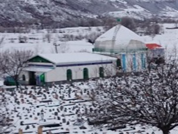 تصاویر /گلزار برفی شهدای گلوگاه در سفیدچاه