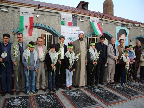 گزارش تصویری از حضور دانش آموزان مدارس شاهد فومن در گلزار شهدا