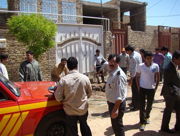 نجات معجزه آسای صاحبخانه از عمق چاه