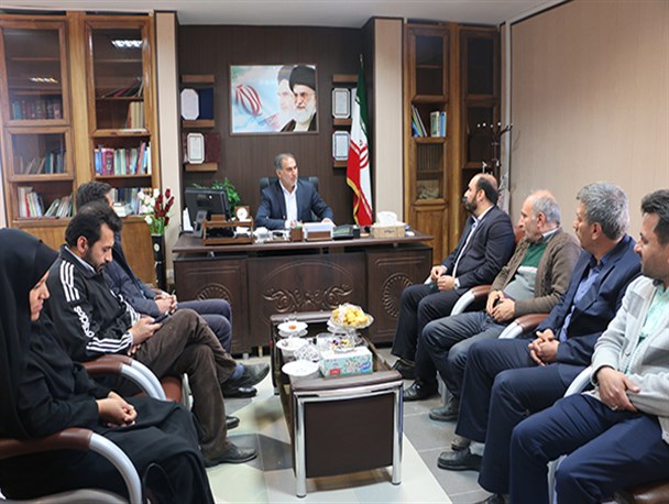 دیدار دانشگاهیان سپیدان با فرماندار در سال جدید