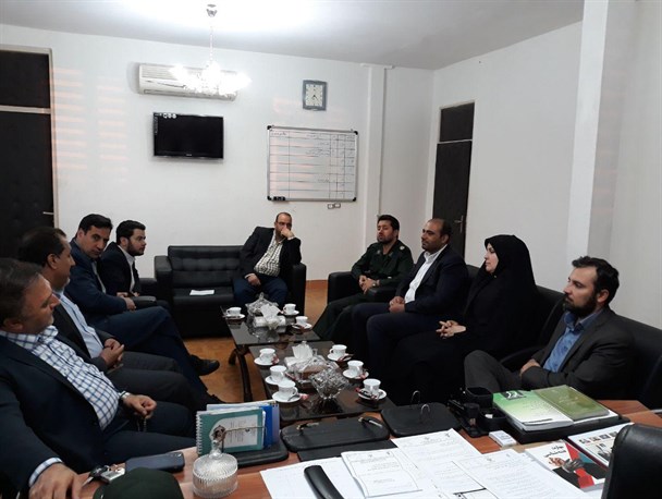 دیدار اعضای شورای اسلامی پرند با فرمانده سپاه رباط کریم
