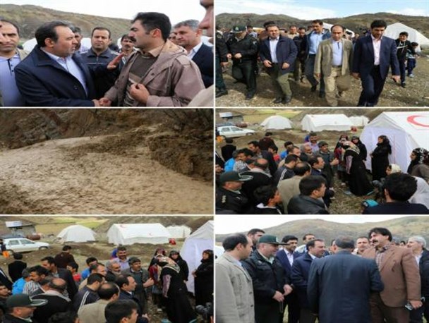 بازدید استاندار لرستان از مناطق سیل زده میربگ جنوبی در دلفان