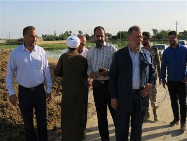 بازدید فرمانده سپاه الغدیر یزد از مناطق سیل زده استان خوزستان