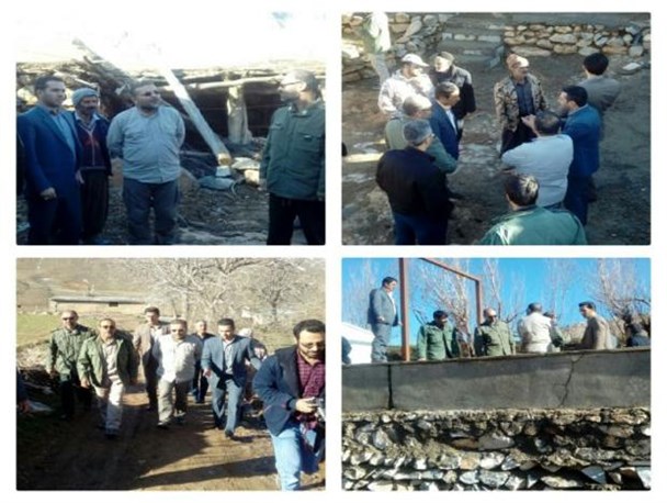 بازدید فرمانده سپاه اصفهان از روستاهای سیل زده الیگودرز