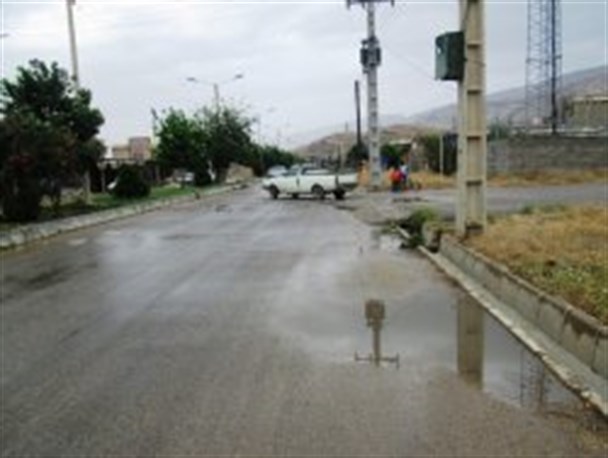 بارش رگباری باران و کاهش دما در شهرستان چرام + تصاویر