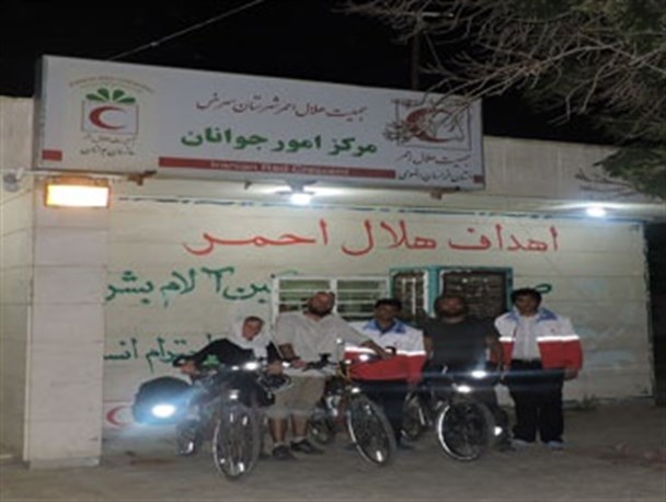 اسکان ۳ توریست خارجی در جمعیت هلال‌احمر سرخس