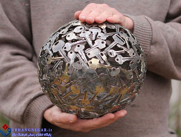 مجسمه سازی با کلید و سکه + تصاویر