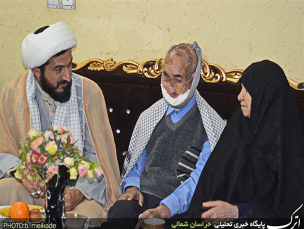 جانبازی که با رهبر دیدار کرد + تصاویر