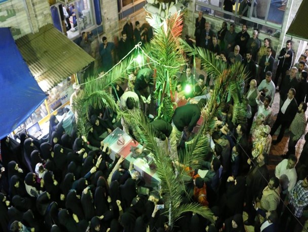 مراسم وداع با دو شهید گمنام در مسجد شهدا لنگرود به روایت تصویر