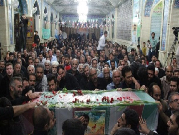 آیین وداع با شهید پازوکی برگزار شد + تصاویر