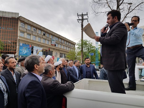 فریاد مرگ برآمریکا در اردبیل طنین انداز شد/ لزوم خروج از برجام و توقف کامل تعهدات در صورت تداوم عهدشکنی اروپای ها/ فیلم