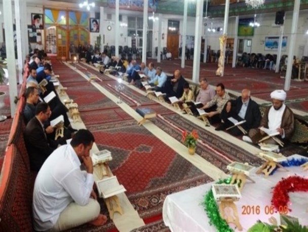 مراسم جزءخوانی قرآن کریم در گیوی+ تصاویر