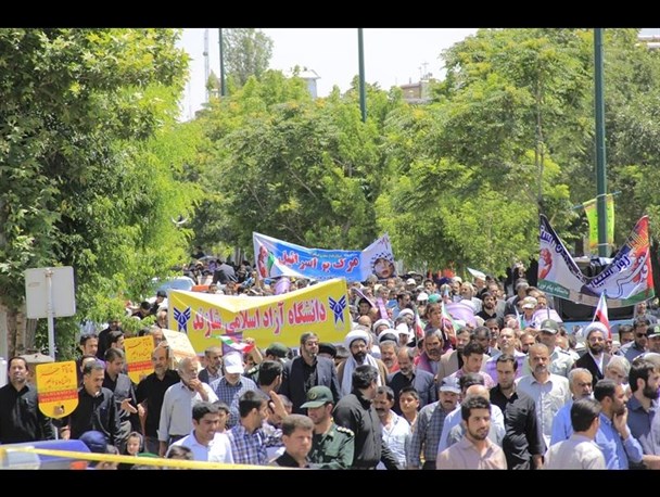 حضور حماسی مردم شازند در راهپیمایی روز قدس به روایت تصویر