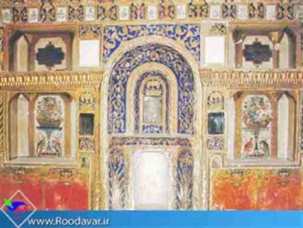 خانه مسعودی یادگاری از دوران قاجاریه با تصاویری زیبا از پادشاهان ایران باستان