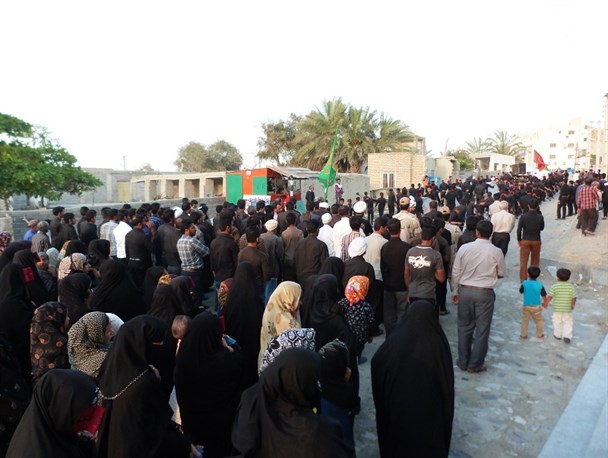 سیریک در سالروز شهادت صاق آل محمد سیاه پوش شد