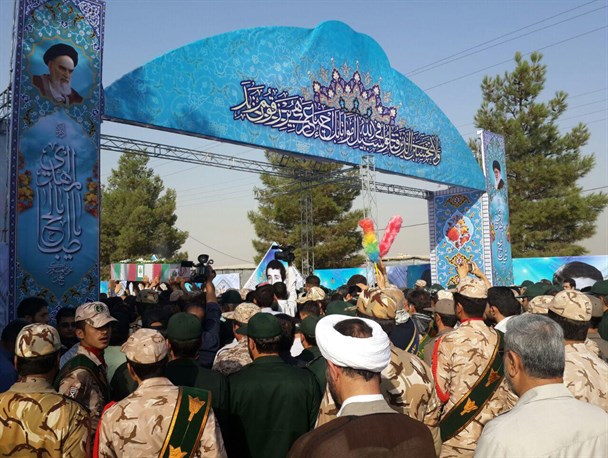 تشییع و خاکسپاری پیکر مطهر یک شهید گمنام در کرمانشاه