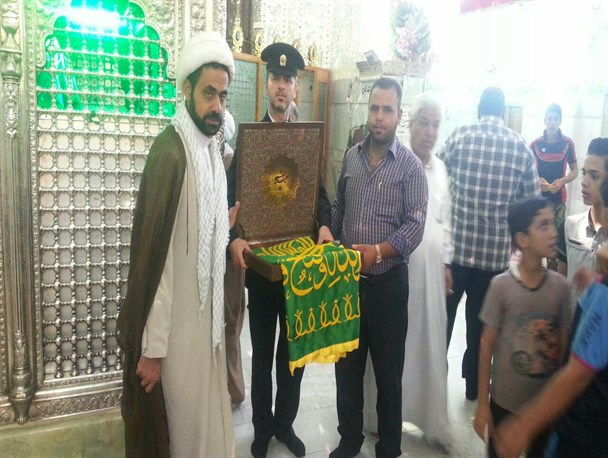 ادای احترام کاروان فرهنگی- تبلیغی رضوی به شهدای عملیات تروریستی شهر بلد