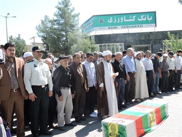 تشییع جانباز شهید ۷۰ درصد در شهر درگز