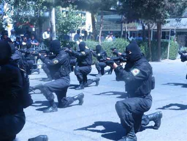 رزمایش اقتدار نیروی یگان ویژه پلیس خراسان رضوی در خواف برگزار شد