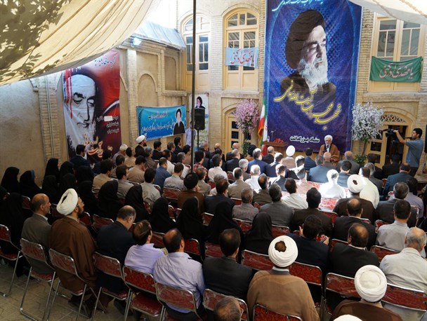 مراسم ادای احترام به آیت‌ا... شهید مدنی در همدان برگزار شد