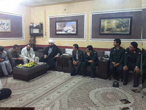 جانمایی شهدا با حضور سردار باقر زاده در اندیمشک