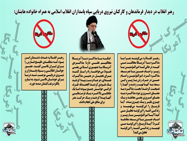 اینفوگرافی/ محور بیانات مقام معظم رهبری در دیدار فرماندهان و کارکنان نیروی دریایی سپاه
