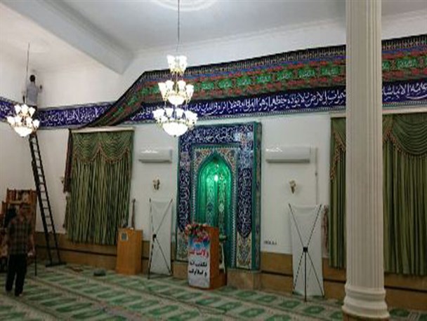 آماده سازی مسجد جامع عباس‌آباد برای استقبال از محرم