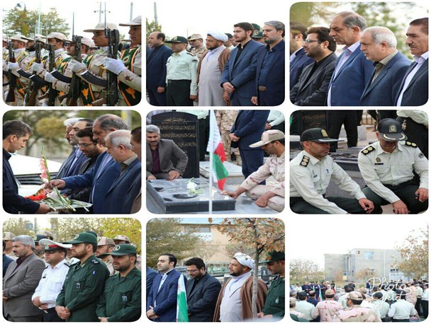 مزار شهدای پلدشت غبارروبی و گلباران شد + تصاویر