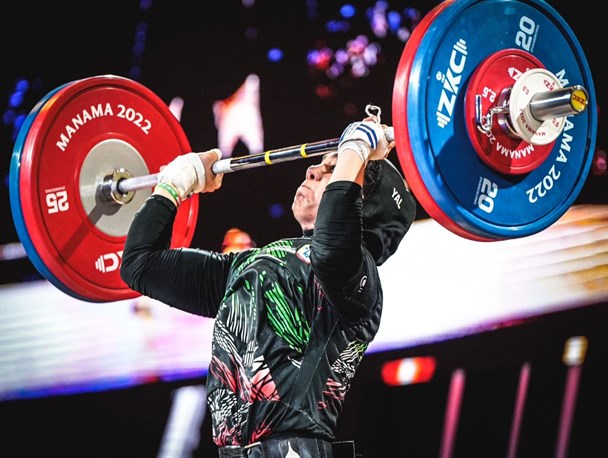 وزنه برداری قهرمانی آسیا| ششمی رزاقی در دسته 71 کیلوگرم زنان