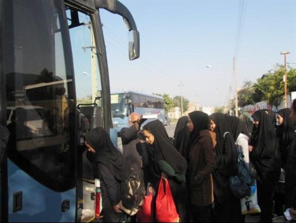 اعزام 120 نفر از دانش آموزان رامیان به کربلای ایران+ تصاویر