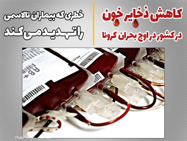 فتونیوز/کاهش ذخایر خون در کشور در اوج بحران کرونا