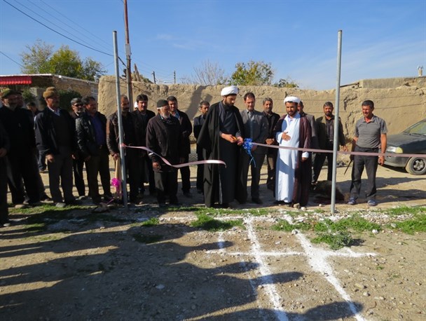 کلنگ حسینیه روستای کیکانلو زده شد