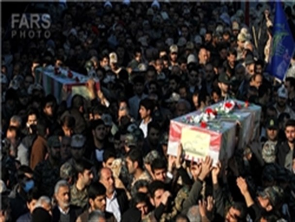 پیکر مطهر 4 شهید گمنام در قم تشییع شد