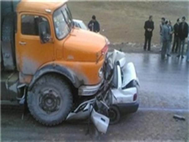 کشته شدن ۳ نفر در اثر سانحه تصادف در محور بیجار به قیدار