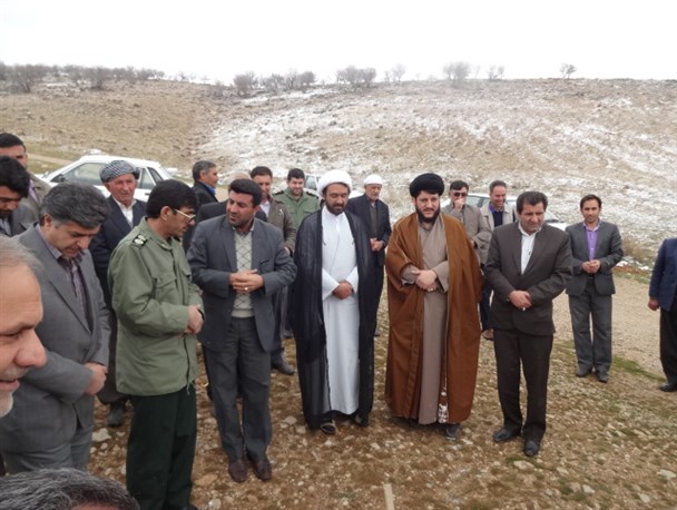 کلنگزنی غسلخانه روستای چشمه پهن در سیروان