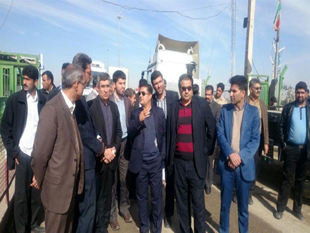 بازدید معاون حقوقی سازمان تعزایرات حکومتی کشور از پایانه مرزی میلک شهرستان هیرمند