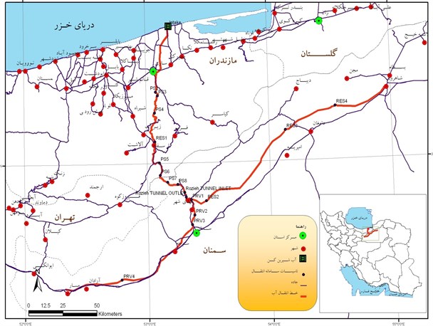 طرح انتقال آب خزر به استان سمنان مجوز گرفت