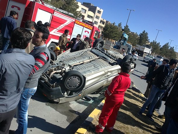 تصادف در میرآباد شرقی شهرکرد+ عکس