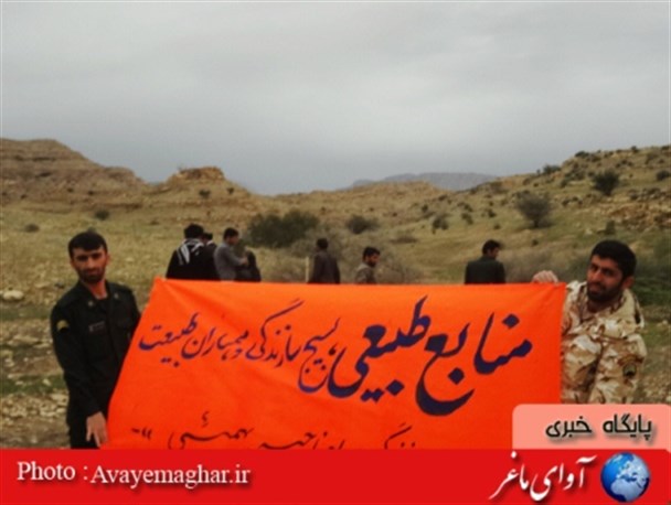 121 نهال به یاد شهدای شهرستان بهمئی غرس شد+تصاویر