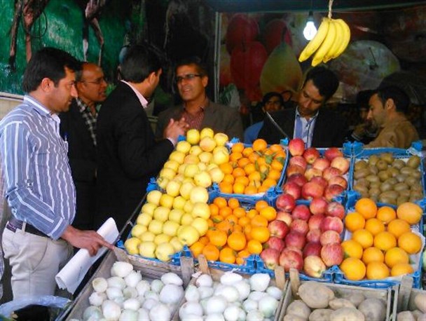 بازدید سرزده فرماندار و مسئولین چرام از بازار این شهر + تصاویر
